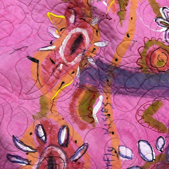 Hand made butterfly quilt including butterflies heirloom quality reversible - Picture 12 of 16